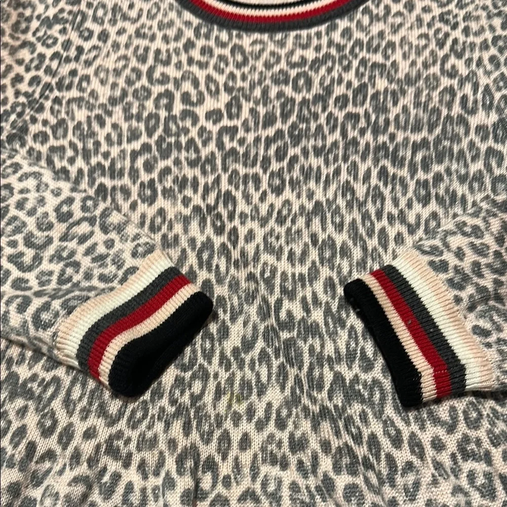 Splendid Stylish Leopard sweater Print Kids Dress